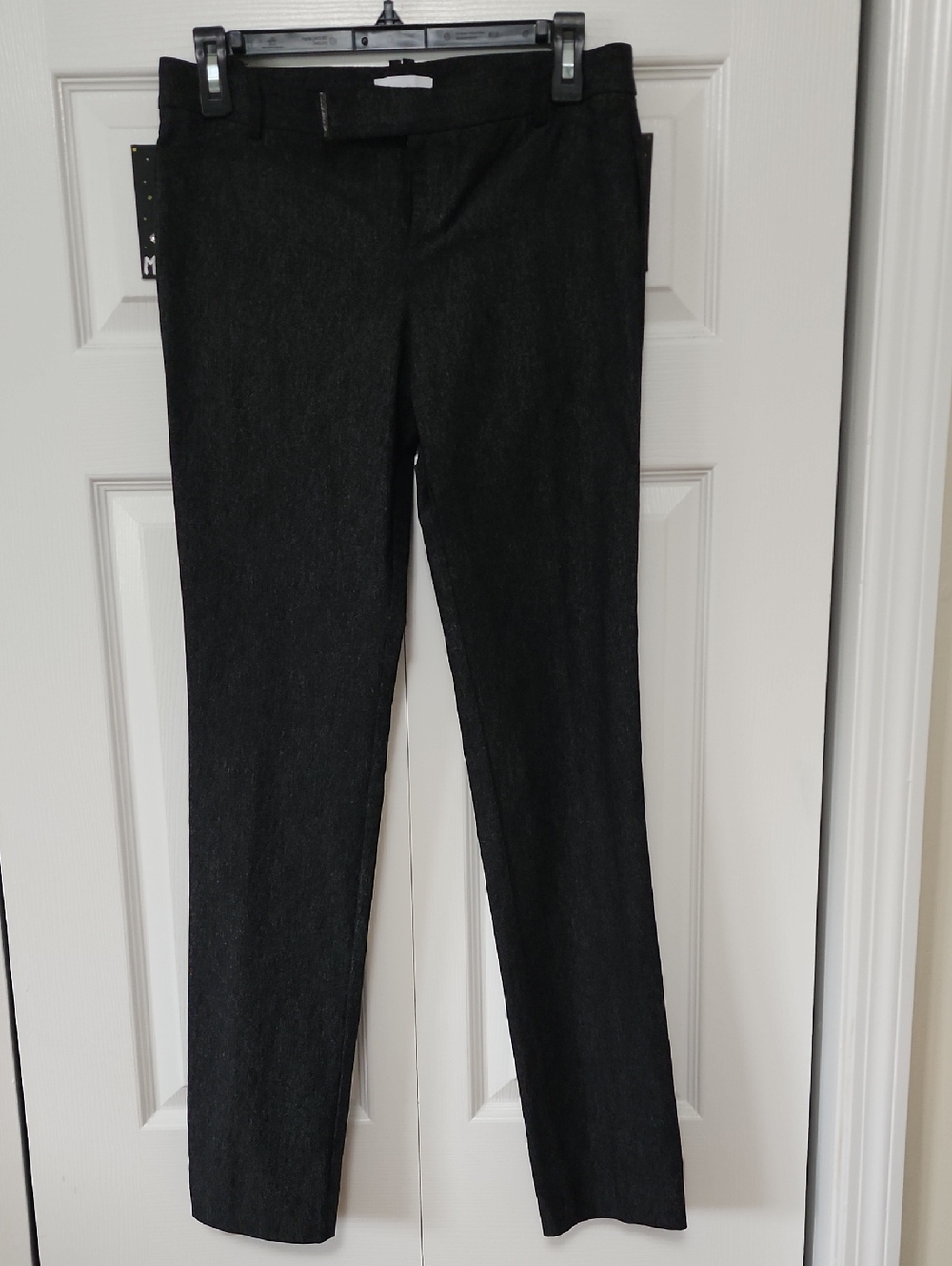 NWOT Calvin Klein Metallic Black Sparkle Dress Pants Stretchy Size 2